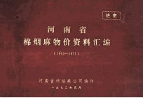 河南省棉烟麻物价资料汇编  1962-1971 封面