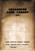宁陵县农业结构调整及其经济、生态效益研究  主件 封面