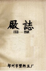 郑州市塑料五厂厂志 封面