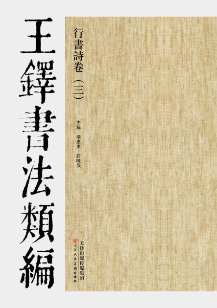 行书诗卷  王铎书法类编  3 封面
