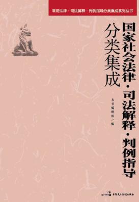 国家社会法律司法解释判例指导分类集成 封面