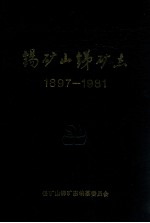 锡矿山锑矿志  1897-1981 封面