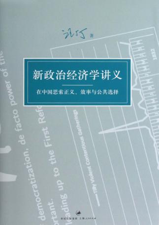 新政治经济学讲义  在中国思索正义、效率与公共选择 封面