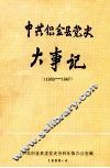 中共织金县党史大事记  1933-1987 封面