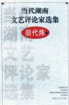 当代湖南文艺评论家选集  胡代炜卷 封面