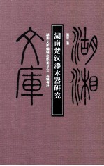 湖南楚汉漆木器研究 封面