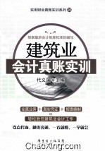 建筑业会计真账实训 封面