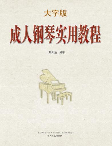 成人钢琴实用教程  大字版 封面