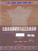壮族巫信仰研究与右江壮族巫辞译注  下 封面