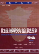 壮族巫信仰研究与右江巫辞译注  上 封面