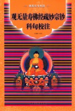 《观无量寿佛经疏妙宗钞》科句校注 封面