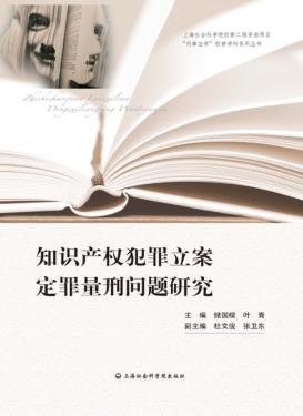 知识产权犯罪立案定罪量刑问题研究 封面