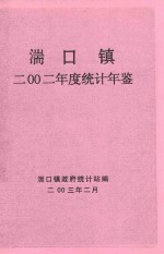 湍口镇2002年度统计年鉴 封面