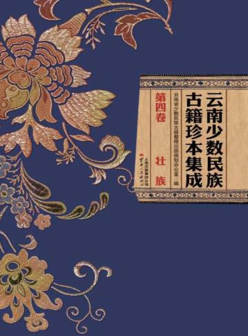 云南少数民族古籍珍本集成  第4卷  壮族 封面