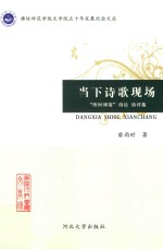 当下诗歌现场  “雨时博客”诗论  诗评集 封面