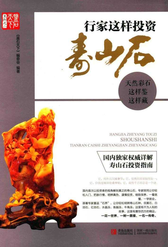 行家这样投资寿山石  天然彩石这样鉴这样藏 封面