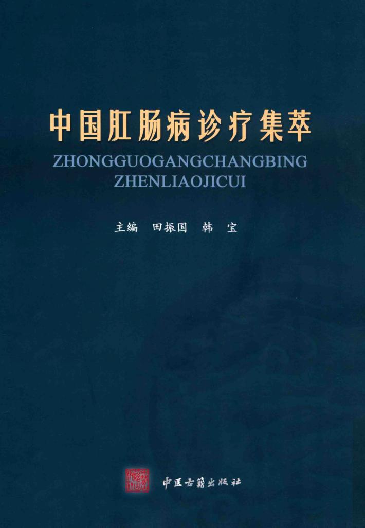 中国肛肠病诊疗集萃 封面