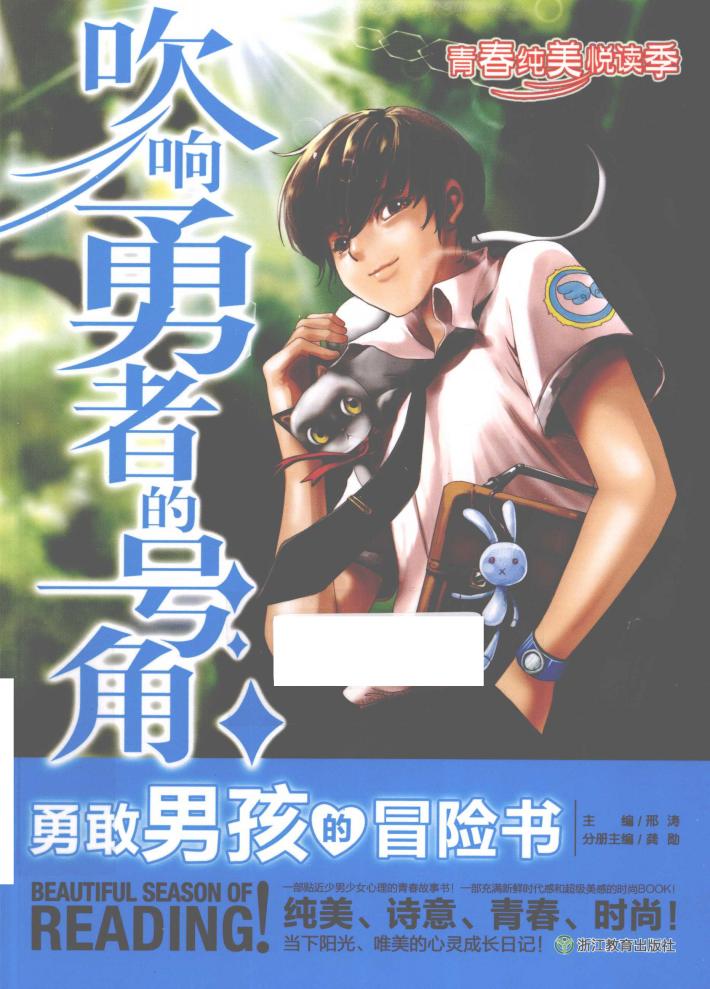 青春纯美悦读季  吹响勇者的号角  勇敢男孩的冒险书 封面