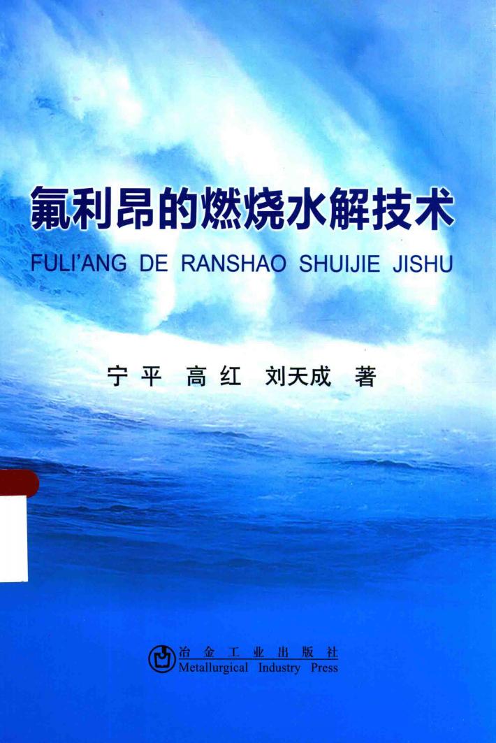 氟利昂的燃烧水解技术 封面