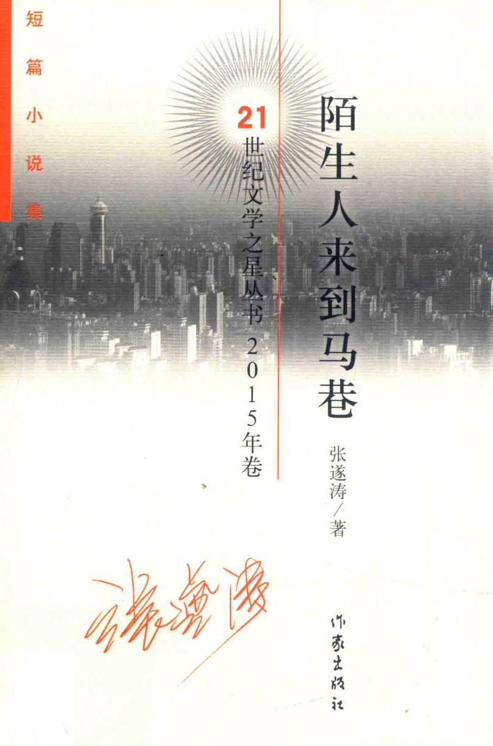 陌生人来到马巷  短篇小说集 封面