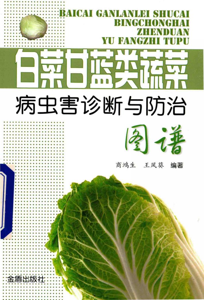 白菜甘蓝类蔬菜病虫害诊断与防治图谱 封面