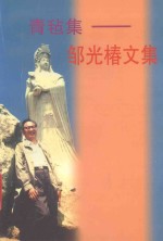 青毡集  邹光椿文集 封面