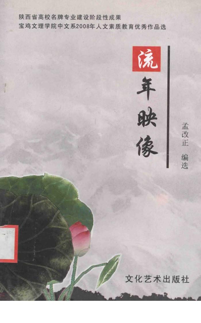 流年映像  宝鸡文理学院中文系2008年人文素质教育优秀作品选