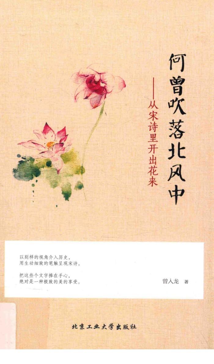 何曾吹落北风中  从宋诗里开出花来 封面