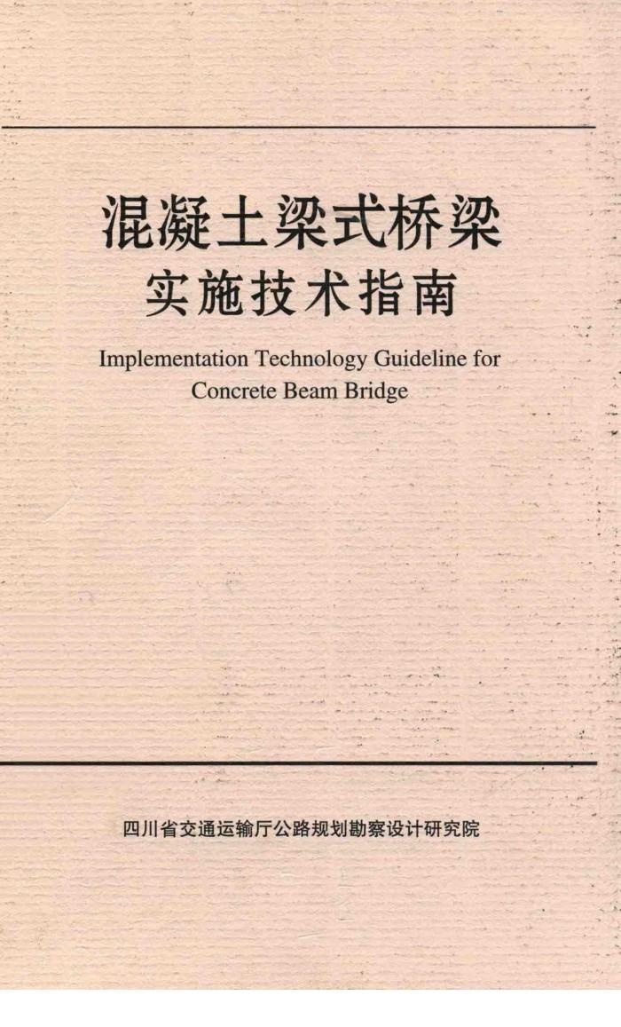 混凝土梁式桥梁实施技术指南 封面