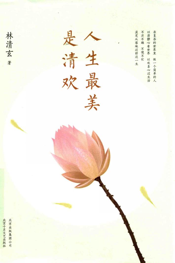 人生最美是清欢 封面