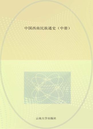 中国西南民族通史  中 封面