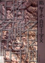 正楷名碑名帖导临  隋智永真草千字文 封面
