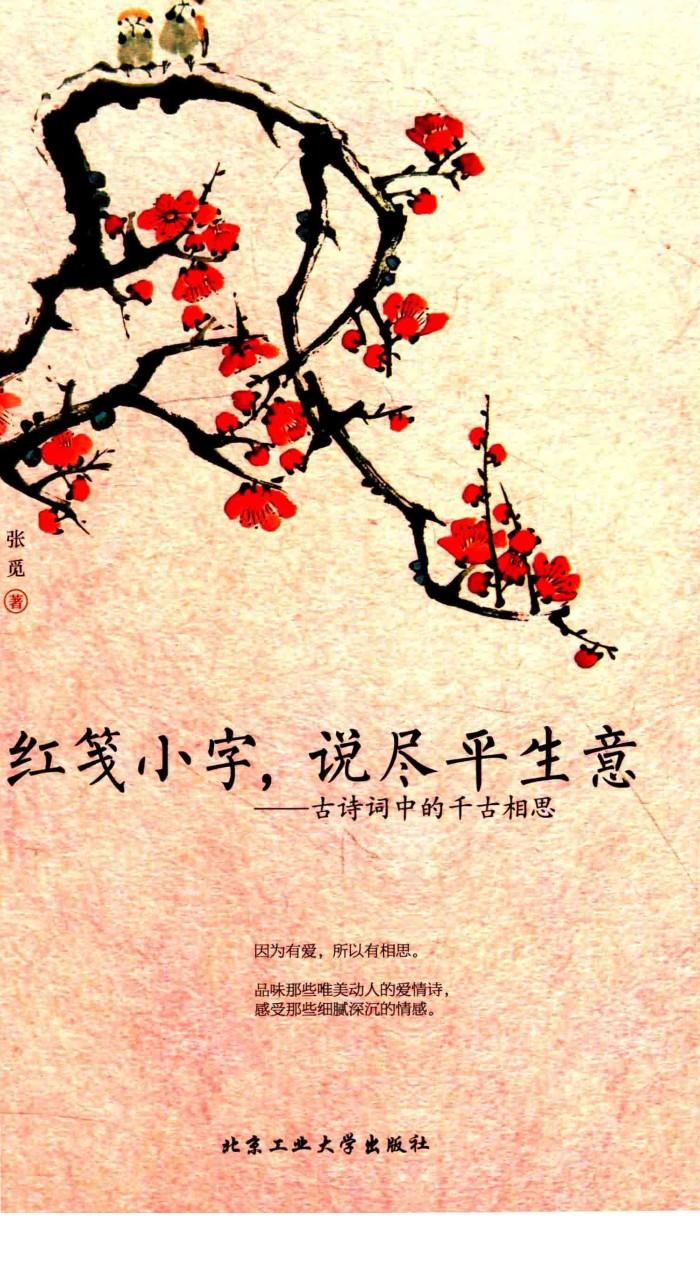 红笺小字  说尽平生意 封面