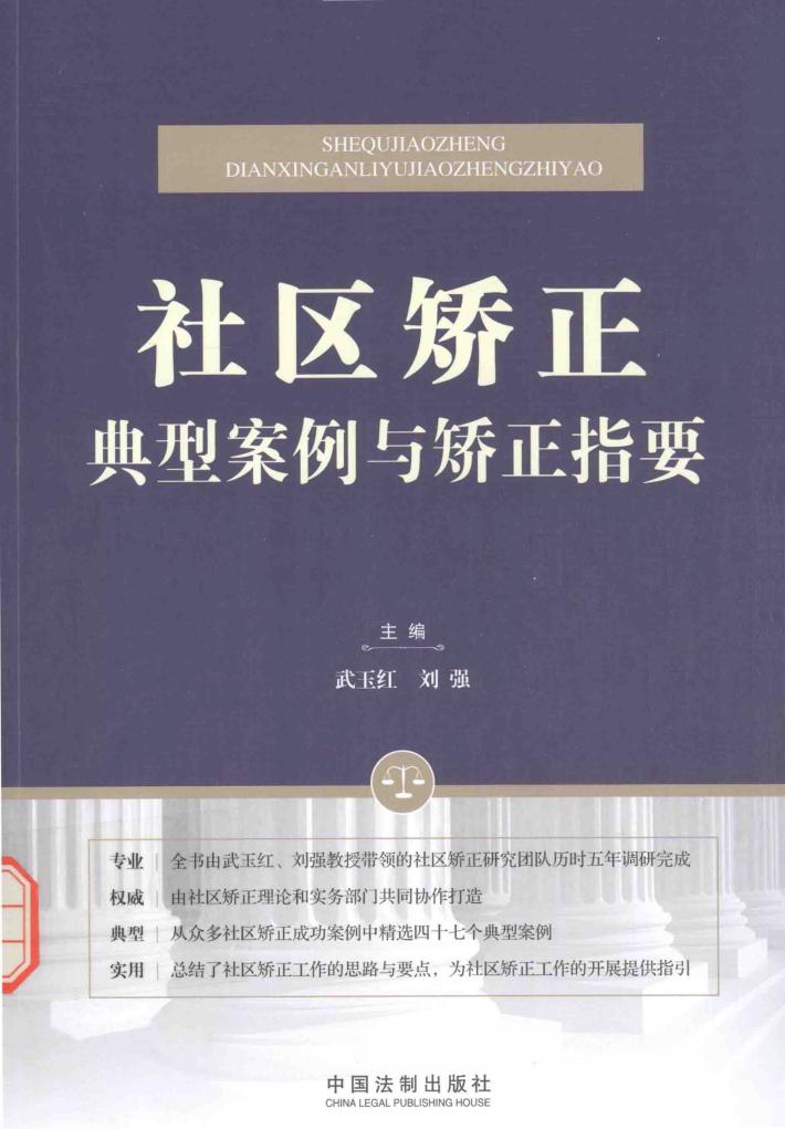 社区矫正典型案例与矫正指要 封面