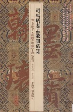 司马昞妻孟敬训墓志 封面