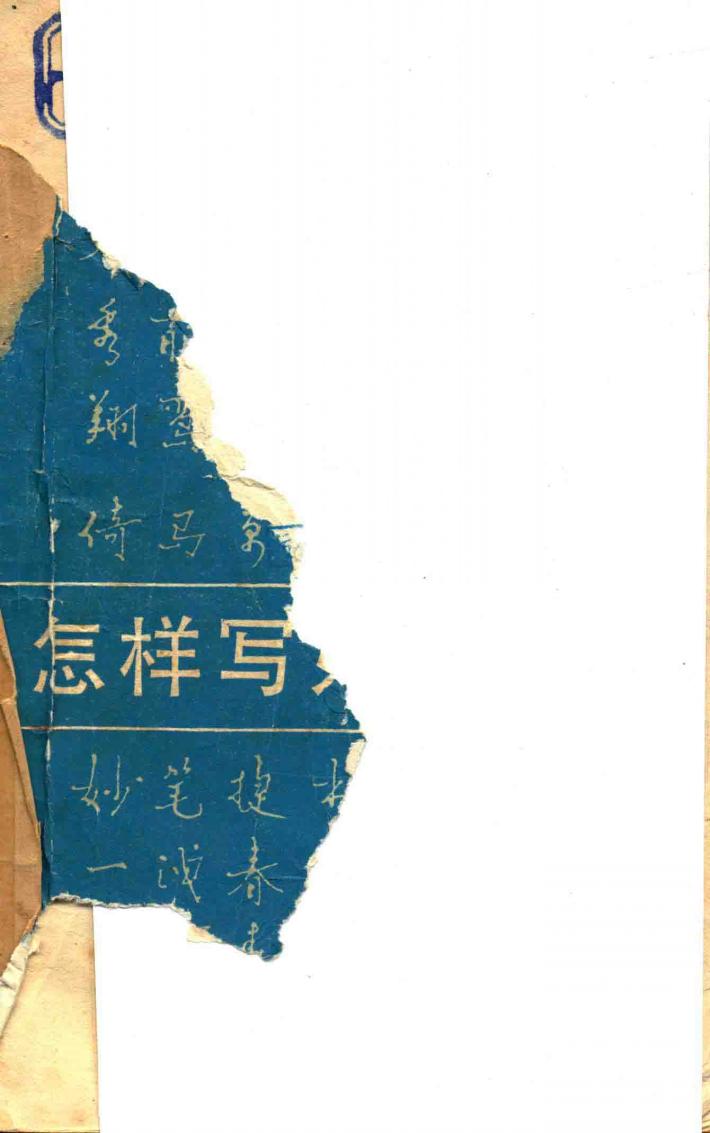 怎样写好钢笔字 封面