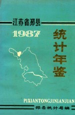 江苏省邳县统计年鉴  1987 封面