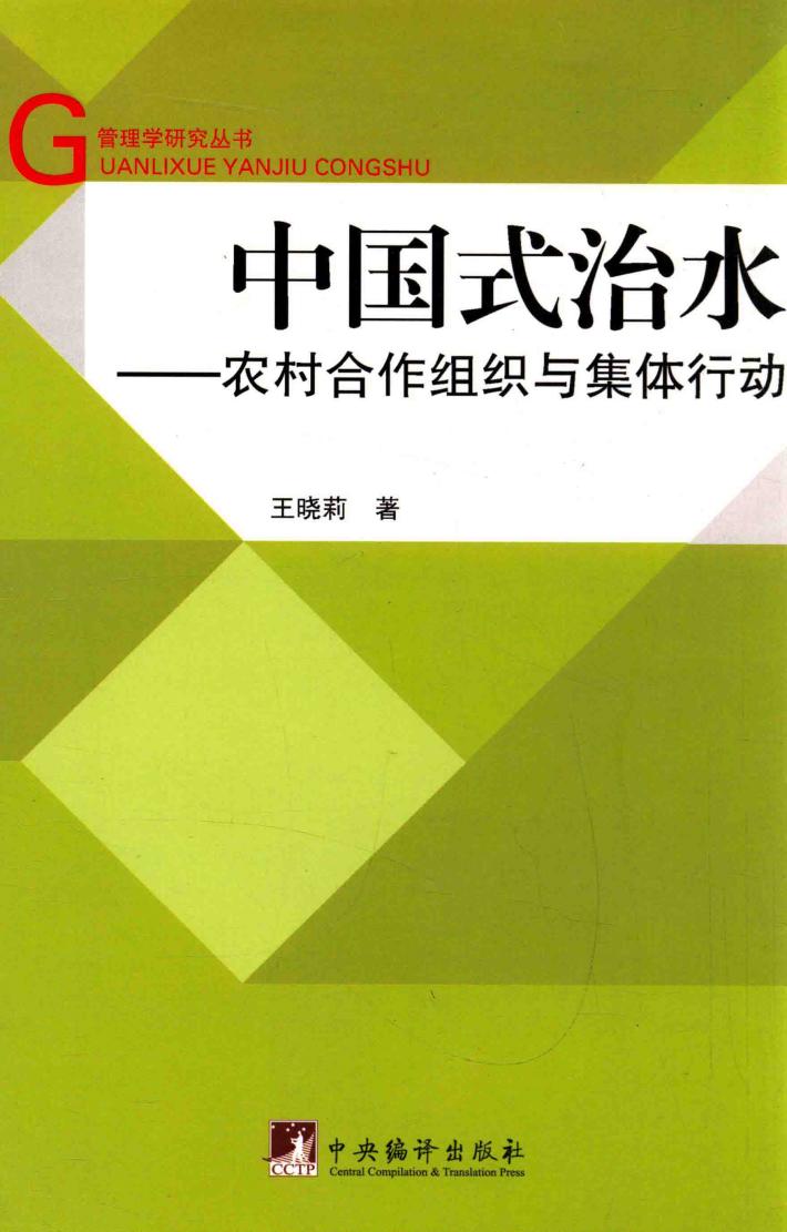 中国式治水  农村合作组织与集体行动 封面