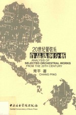 20世纪管弦乐作品选例分析 封面