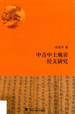 中古中土观音经义研究 封面