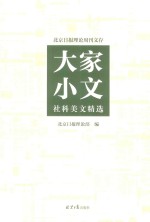大家小文  社科美文精选 封面