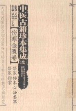 中医古籍珍本集成  续  伤寒金匮卷  伤寒标本心法类萃  伤寒指掌 封面