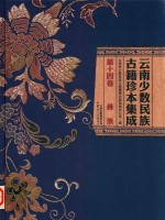 云南少数民族古籍珍本集成  第14卷  彝族 封面
