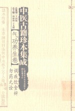 中医古籍珍本集成  气功养生卷  调疾饮食辨  勿药元诠 封面
