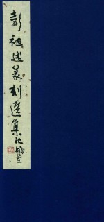 彭祖述篆刻选集  下 封面
