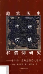 藏族历史、传说、仪轨和信仰研究  卡尔梅·桑丹坚赞论文选译 封面