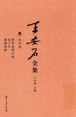 王安石全集  熙宁奏对日录  老子注  楞严经解 封面