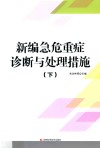新编急危重症诊断与处理措施  下 封面