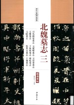 北魏墓志  3  司马显姿墓志·元灵曜墓志·元崇业墓志·元纂墓志·于仙姬墓志·杨乾墓志·元昉墓志·张黑女墓志·王偃墓志 封面