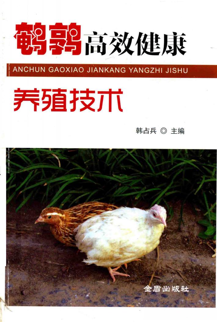 鹌鹑高效健康养殖技术 封面